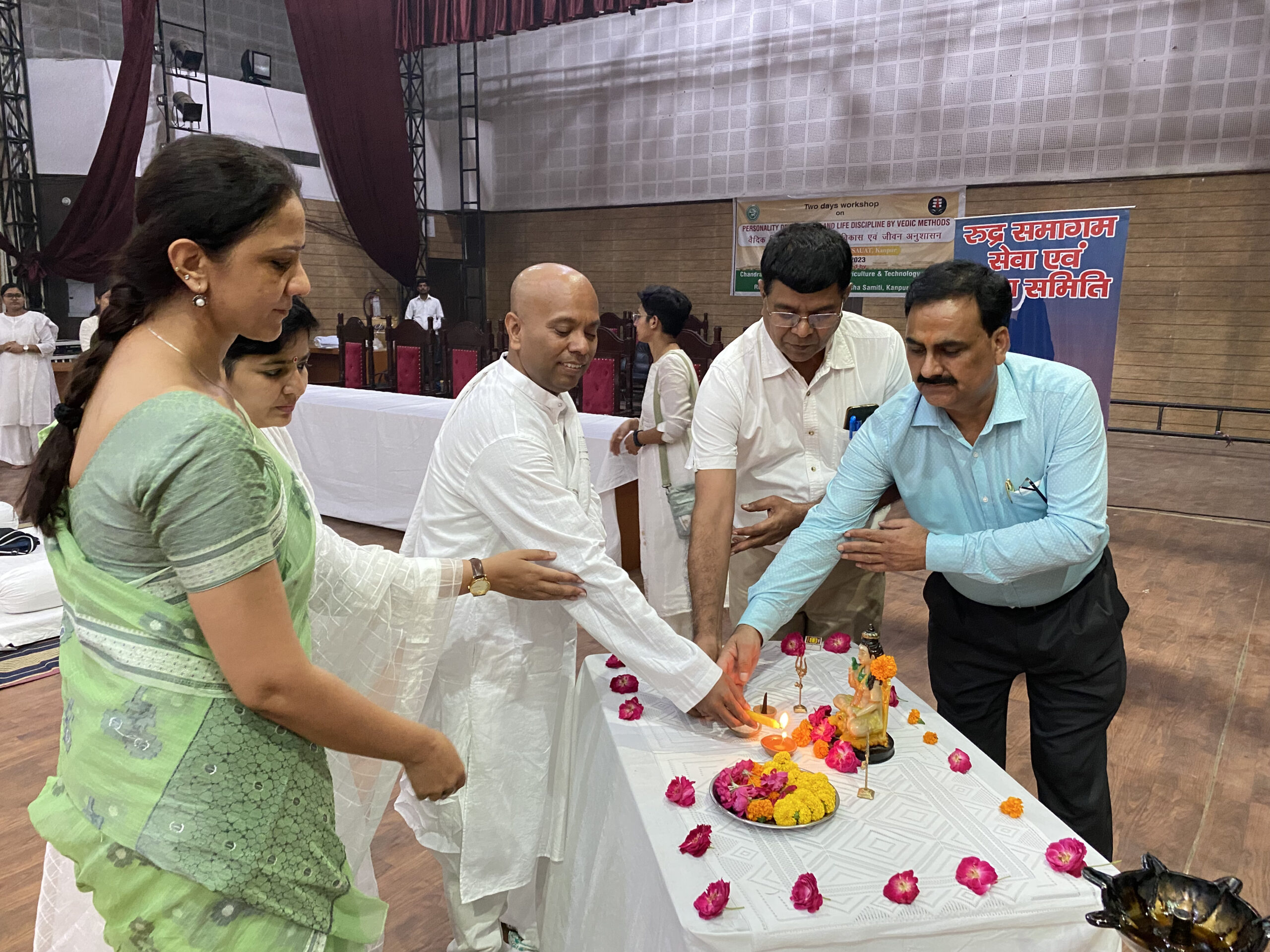 Community outreach and spiritual guidance session by Rudrayogi