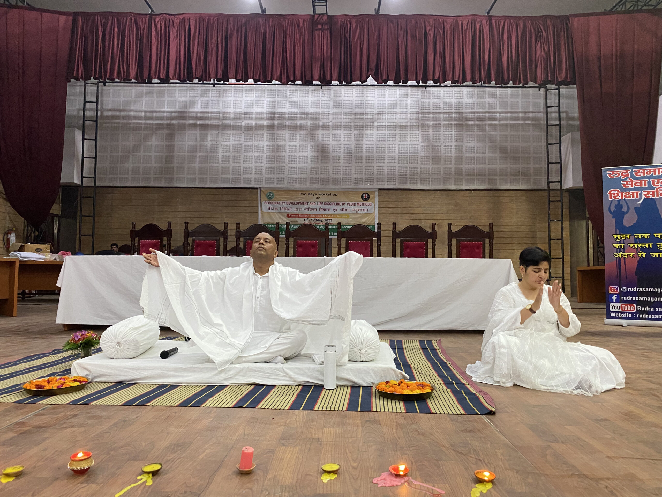 Community outreach and spiritual guidance session by Rudrayogi
