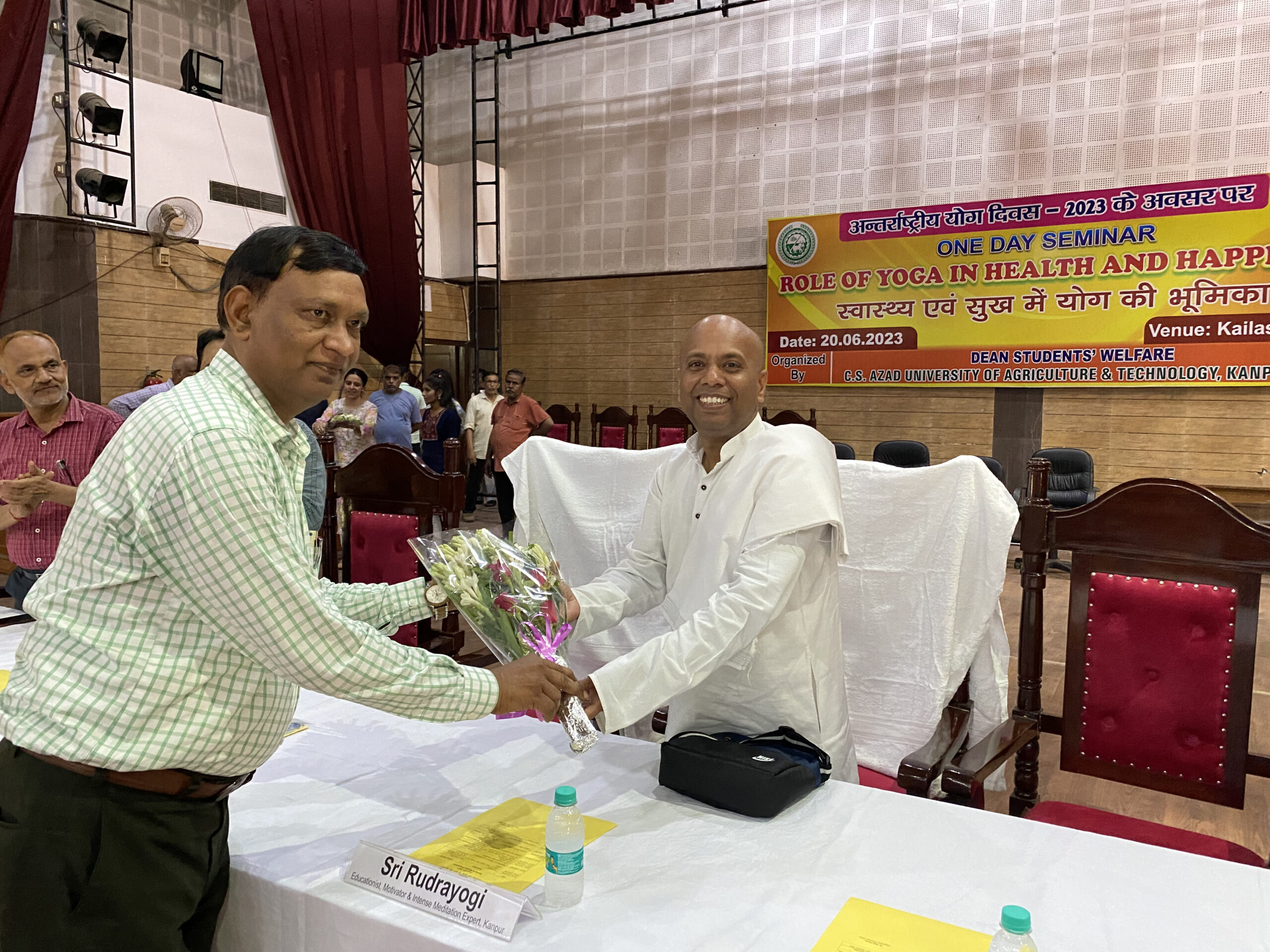 Community outreach and spiritual guidance session by Rudrayogi