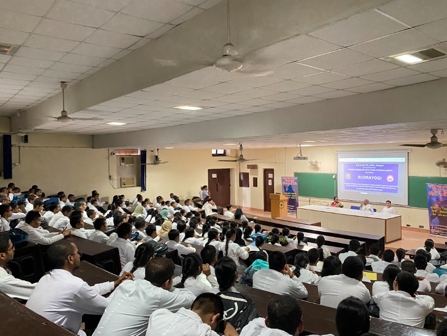 Rudrayogi seminar on yoga and meditation at GSVM, Kanpur
